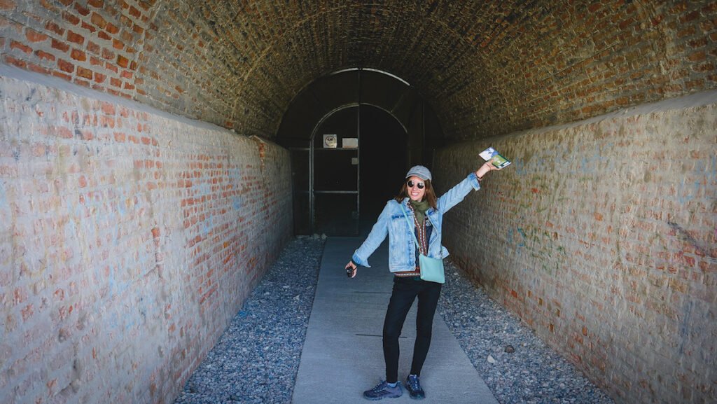 Central Chubut Railway Tunnel in Gaiman, Patagonia.