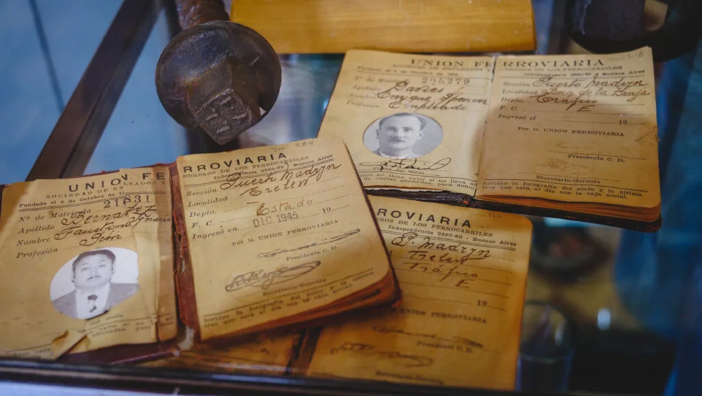 Inside Trelew's Regional Museum where you can learn about the early Welsh settlers.