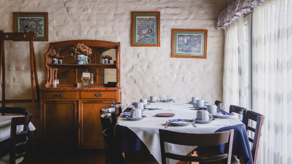 Interior of the Ty Gwyn Welsh tea house in Gaiman, Argentina.