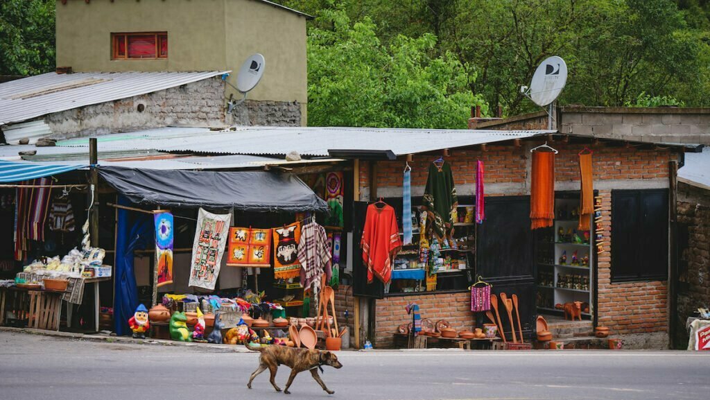 Artesanal market on the side of the road in Tucuman, Argentina 