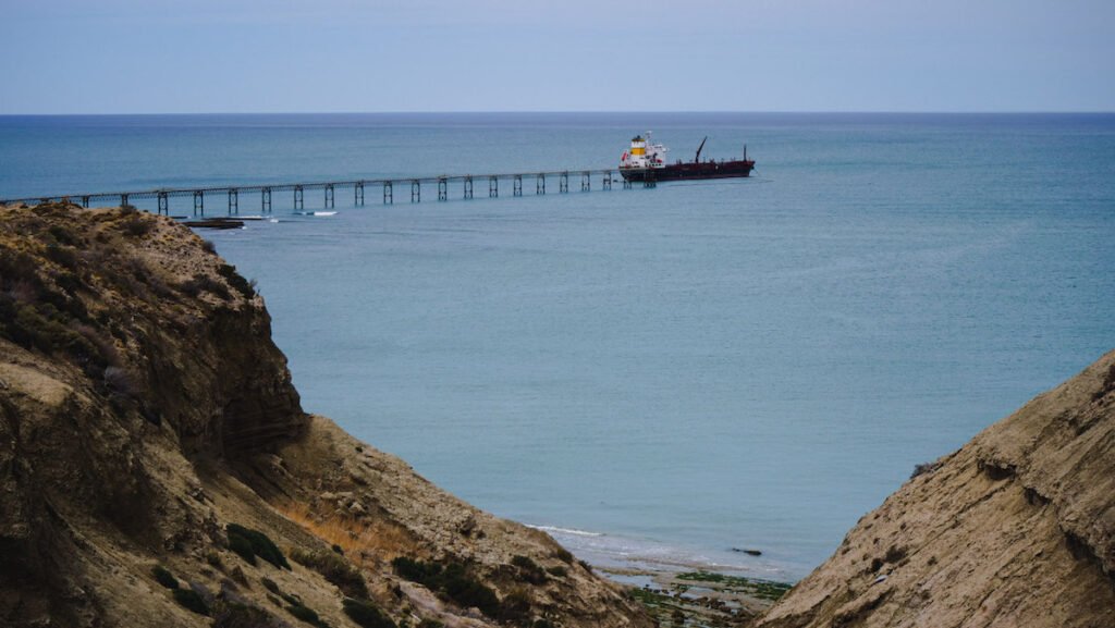 Comodoro Rivadavia is a seaside city on the Atlantic Ocean 