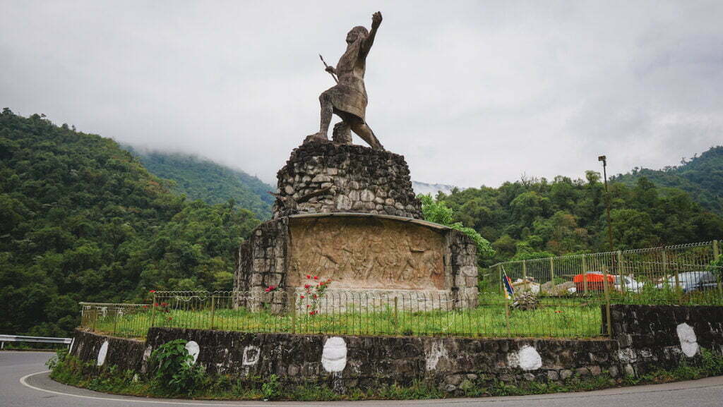 El Chasqui or Monumento al Indio statue in Tucuman, Argentina 