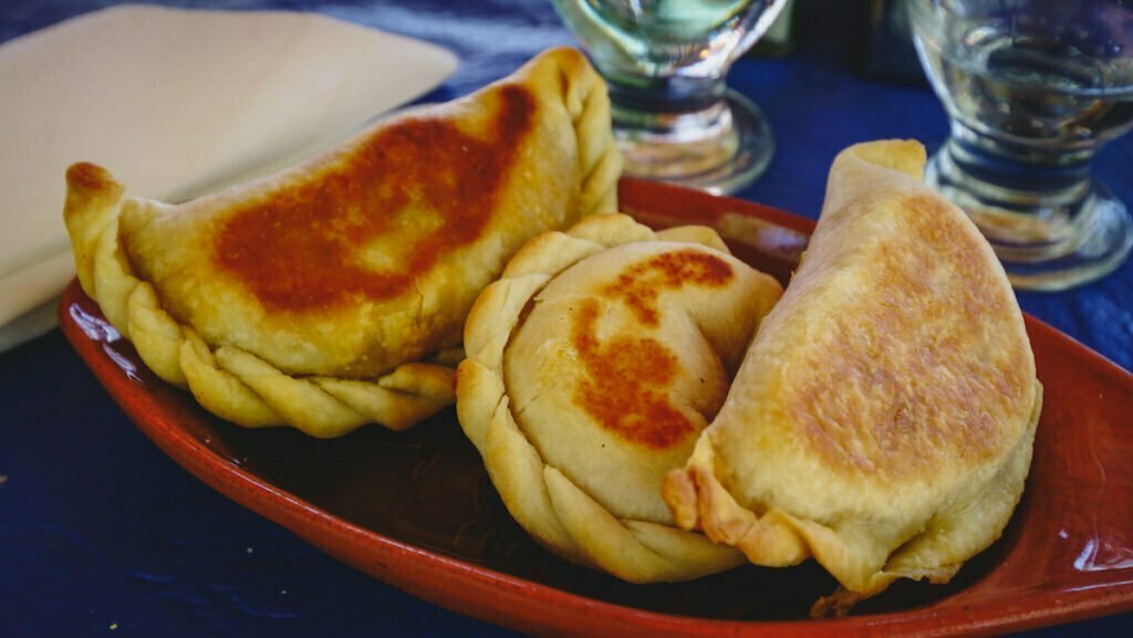 Eating empanadas tucumanas in Amaicha del Valle 