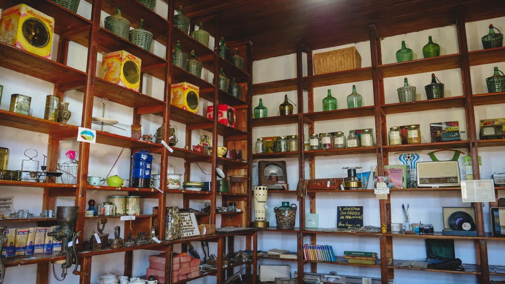 Part of the Butch Cassidy museum is set up like an old general store. 