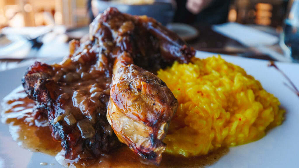 Patagonian lamb with a creamy risotto 