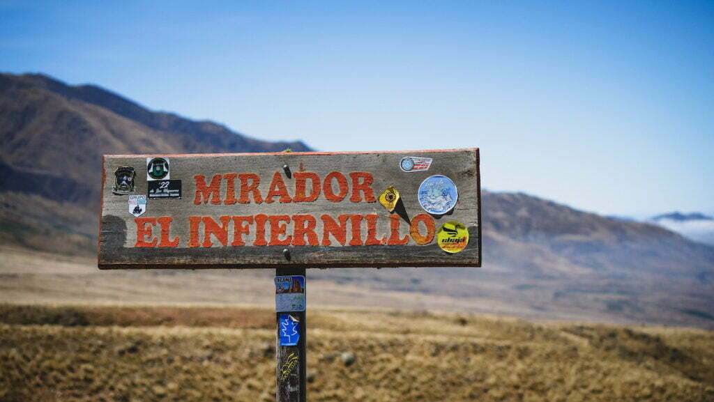 Mirador el Infiernillo translates to lookout to hell in Tucuman, Argentina 