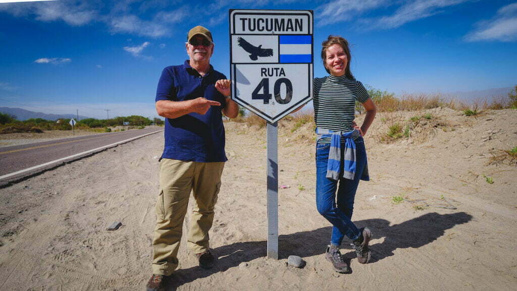 National Route 40 in Tucuman, Northern Argentina on our day trip to Tafi del Valle 