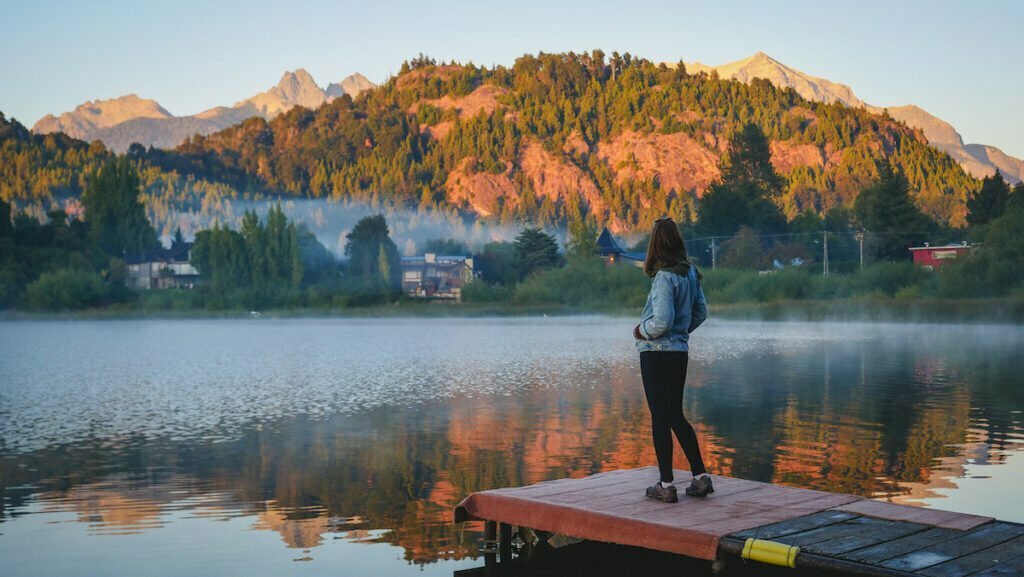 Sunrise in the outskirts of Bariloche along the Circuito Chico 