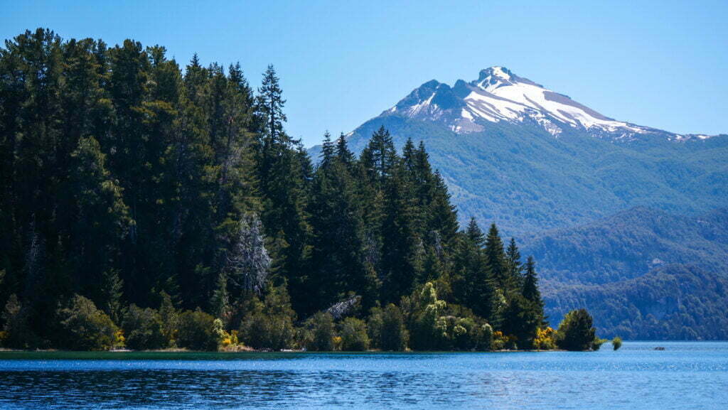 Forest, mountain and lake views in Bariloche.