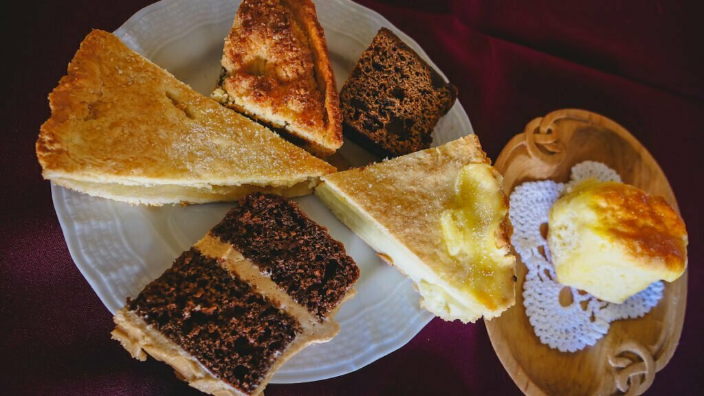 Cakes served during Welsh afternoon tea in Trevelin, Argentina 