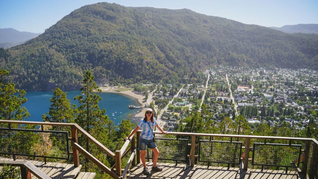 Best views of San Martin de Los Andes from lookout point 