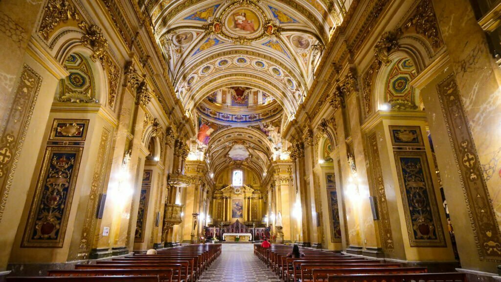 Inside Cordoba Cathedral in the Jesuit Block or Manzana Jesuitica, Argentina 