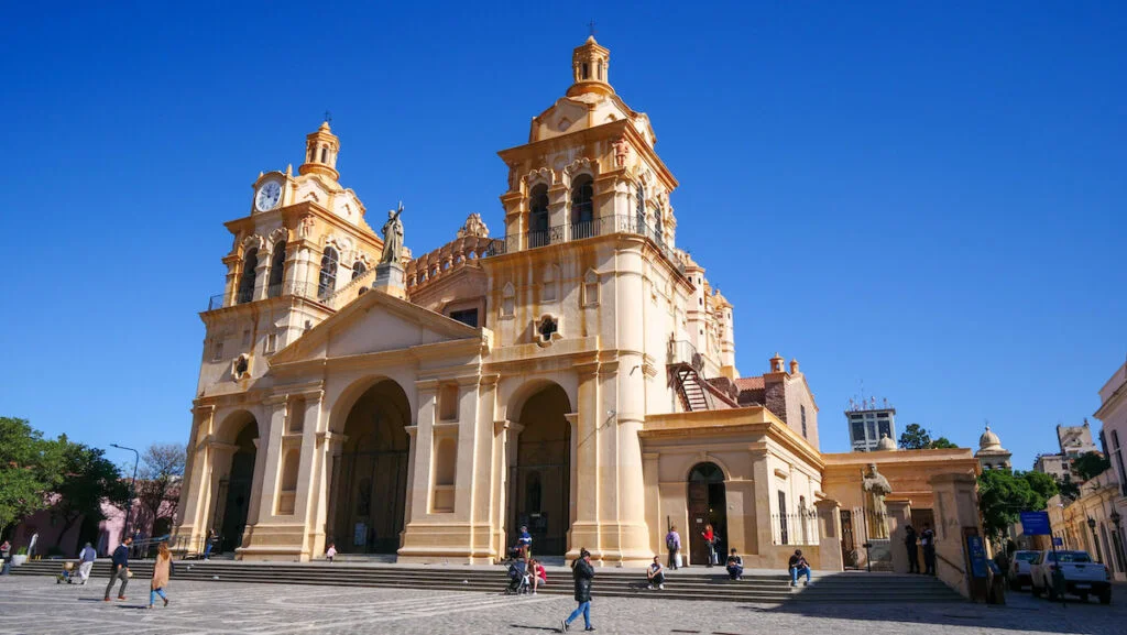 Cordoba Cathedral stands in the Jesuit Quarter in Cordoba, Argentina 