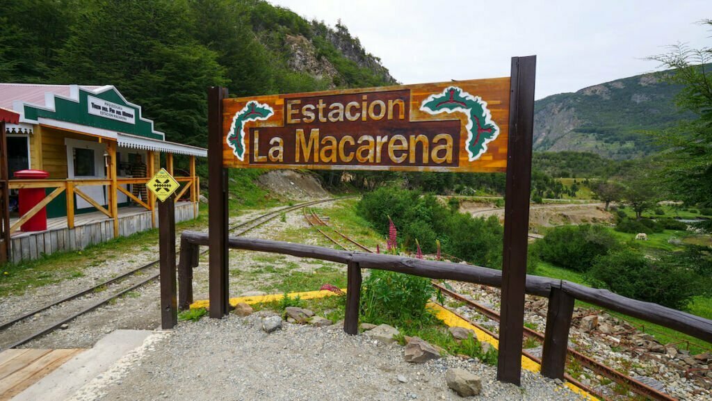 La Macarena Train Station in Ushuaia, Tierra del Fuego 
