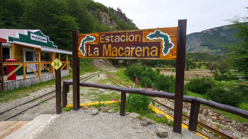La Macarena Train Station in Ushuaia, Tierra del Fuego La Macarena Train Station in Ushuaia, Tierra del Fuego