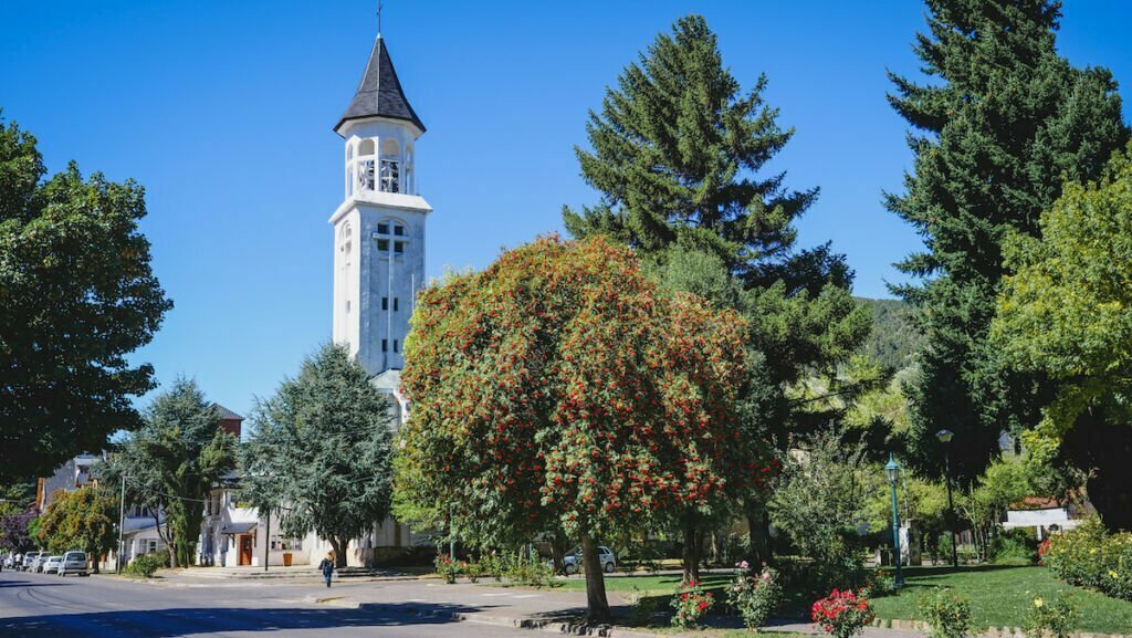 Town of San Martin de Los Andes in Argentina 