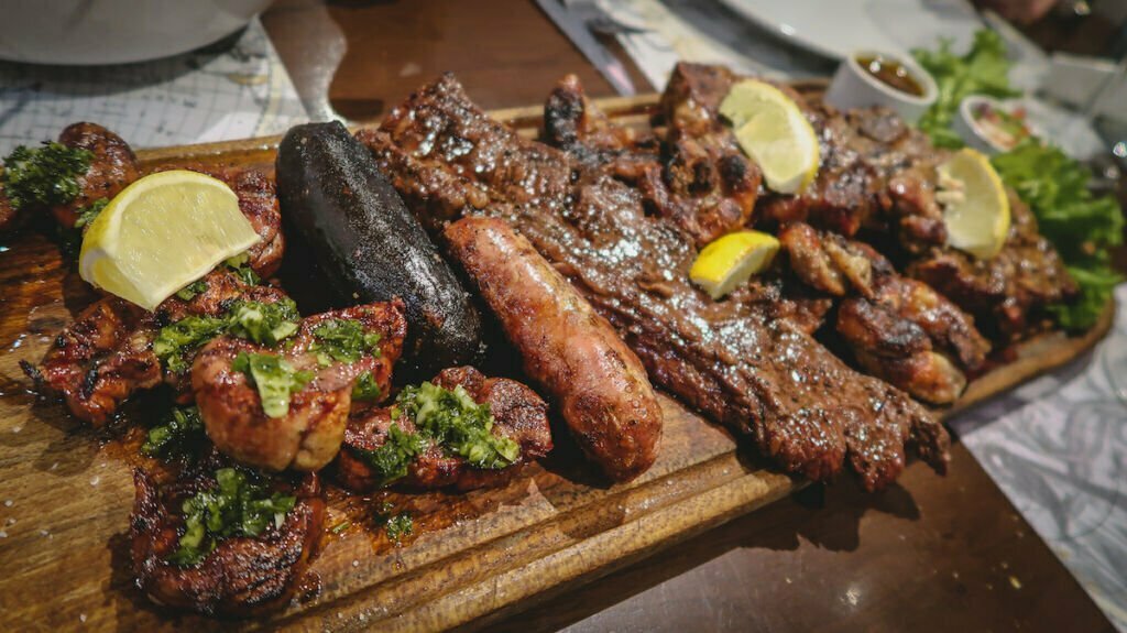 Argentine BBQ at A Gusto Restaurant in El Bolson.