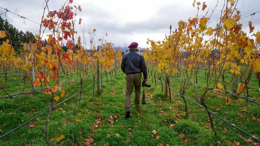 Visiting the vineyards in Casa Yagüe in Trevelin