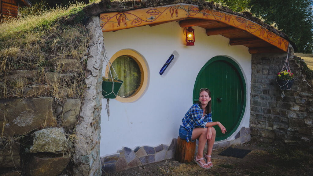 Hobbit homes at Camping La Cascada in the outskirts of El Bolson for those wanting to experience Patagonia off the beaten path 