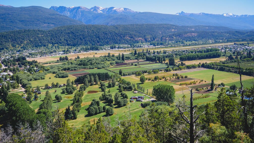 Panoramic views of El Bolson - one of Patagonia's must-visit destinations.