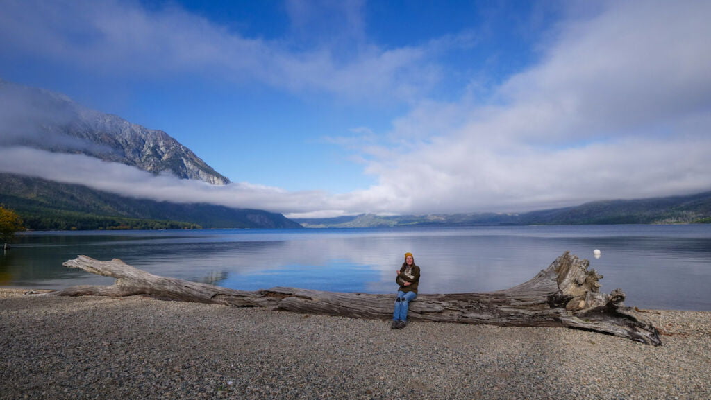 Puerto Patriada on the shores of Lake Epuyen in Patagonia, Argentina.