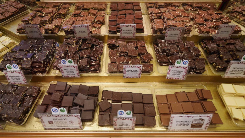 Artisanal chocolates for sale in Patagonia, Argentina