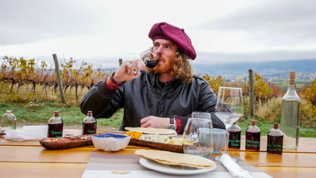 Exploring Patagonia off the beaten path by going on a wine tasting picnic at Patagonian Wines in El Hoyo.