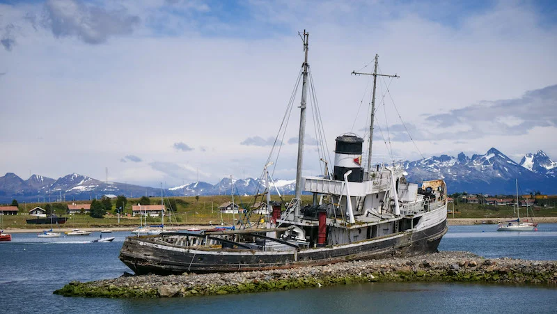 Saint Christopher Shipwreck in Ushuaia