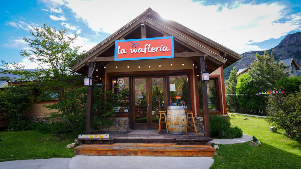 La Wafleria is a restaurant that serves sweet and savoury waffles in El Chalten.