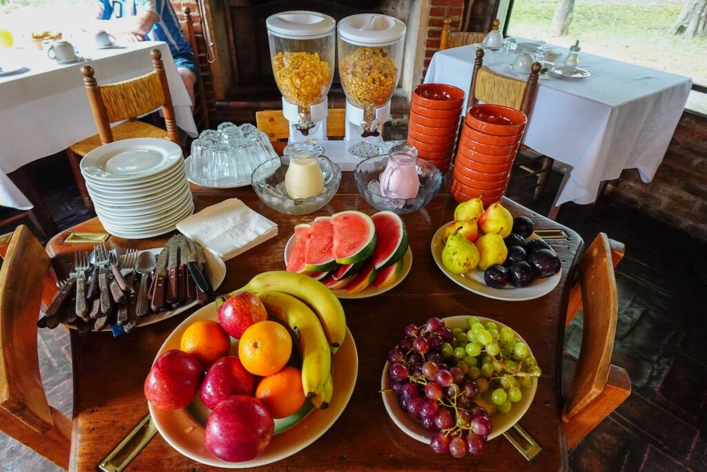 Breakfast buffet at Estancia La Cinacina, San Antonio de Areco 