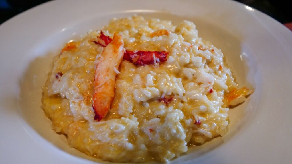 Risotto with king crab at Kuar 1900 in Ushuaia