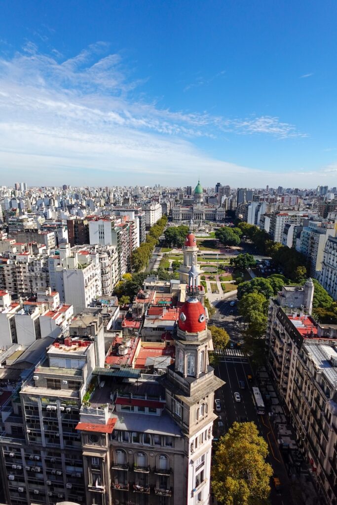 Buenos Aires city views from Palacio Barolo 