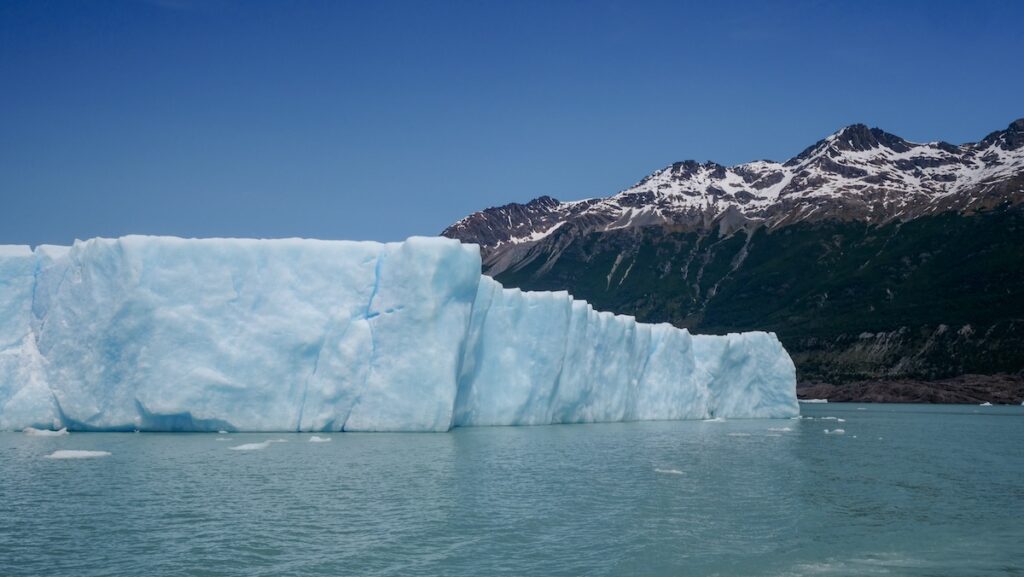 Icebergs and glaciers in Los Glaciares National Park in El Calafate 