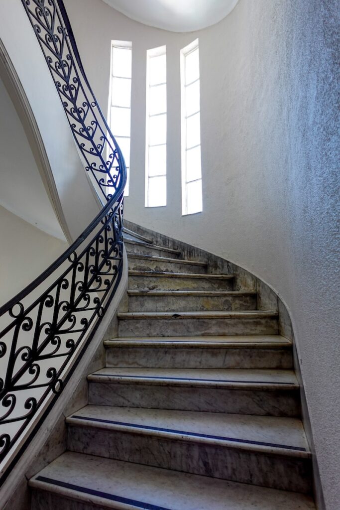 Staircase inside Palacio Barolo in Buenos Aires