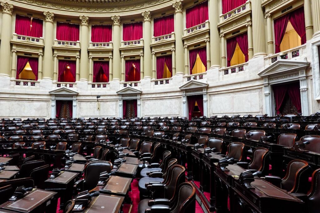 Inside the National Congress of Argentina in Buenos Aires 