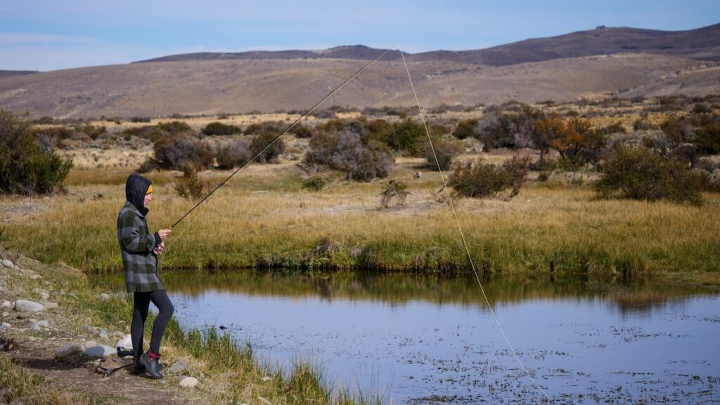 Fly fishing in Patagonia at Estancia Tecka