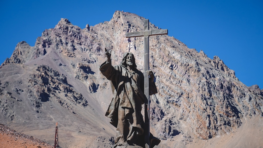 Christ Redeemer of the Andes Statue stands at the border between Argentina and Chile and can be visited on an Andes High Mountain tour.