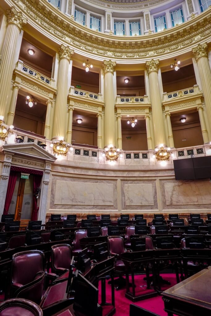 Inside the Chamber of Deputies in Argentina's National Congress