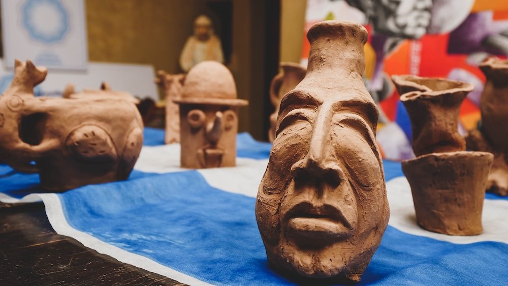 Clay pottery in northern Argentina