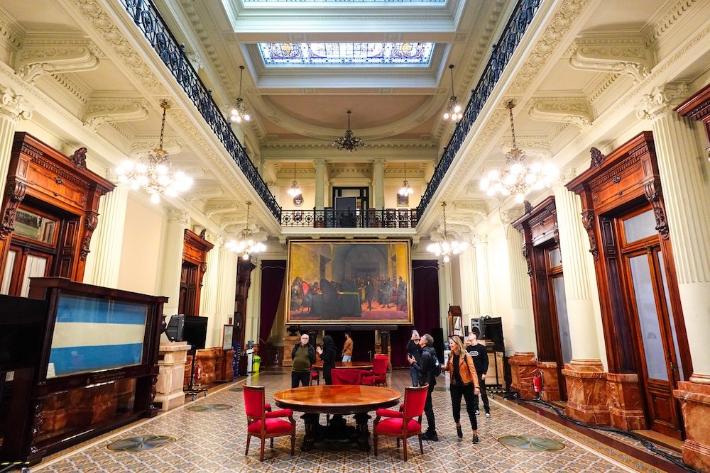 Visiting the inside the National Congress of Argentina