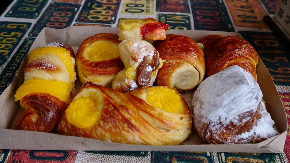 Facturas is a term for a wide variety of pastries topped with cream, dulce de leche, or jam.