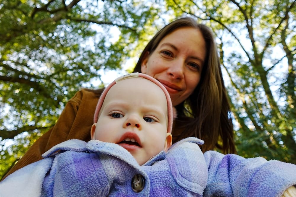 Audrey and Aurelia enjoying the carriage ride through the estancia.