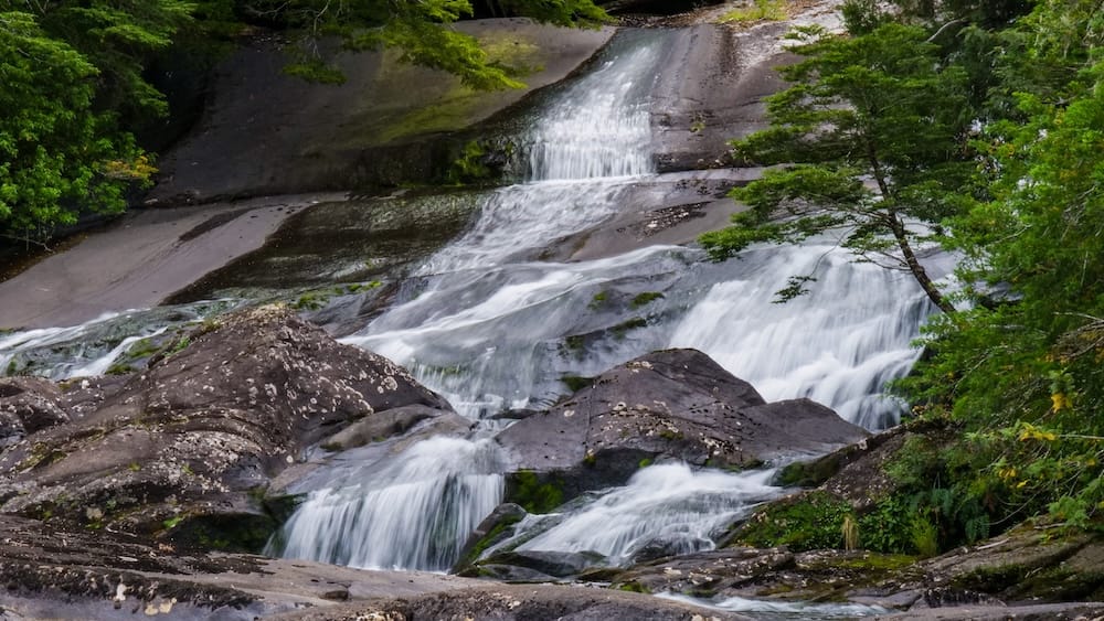 Cantaros Waterfall, locally known as Cascada de los Cantaros in Puerto Blest, Argentina.