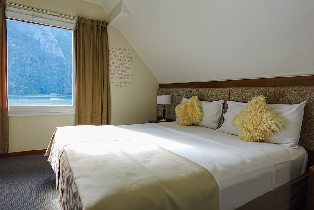 Our lake view room at Hotel Puerto Blest.