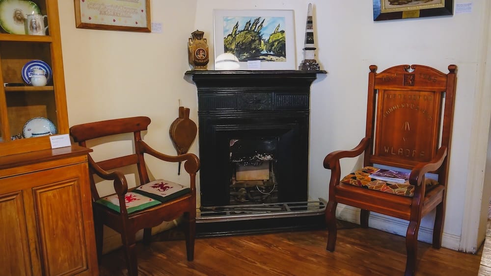 The Eisteddfod chair at the Gaiman Regional Museum.